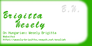 brigitta wesely business card